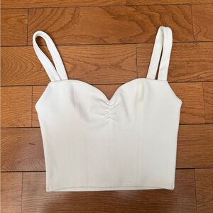 Zara Cream Crop Top